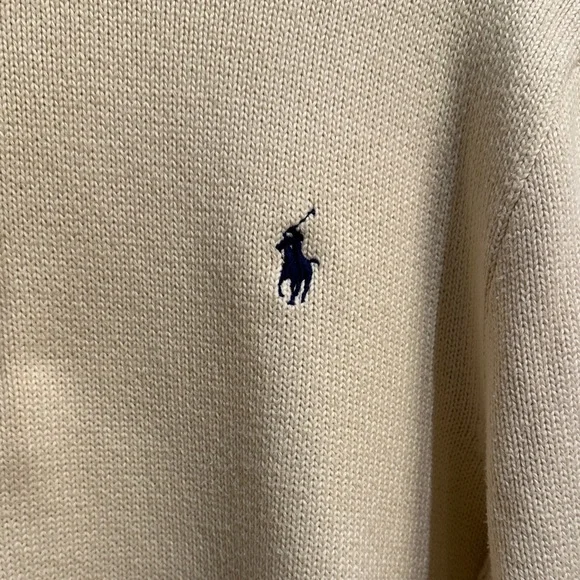 Polo by Ralph Lauren Beige Zip-Up Sweater - Picture 5 of 5